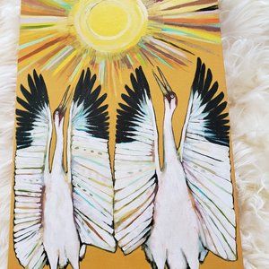ELI HALPIN  Sunrise Cranes"   Very Gently Used